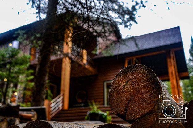 Design & Photography by Rachel - cabin architectural photography - log details
