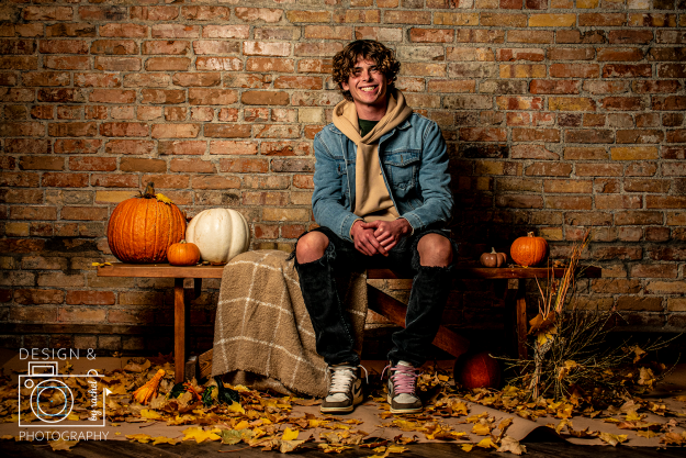 Design & Photography by Rachel Studio Photography With Male Models  fall pumpkins