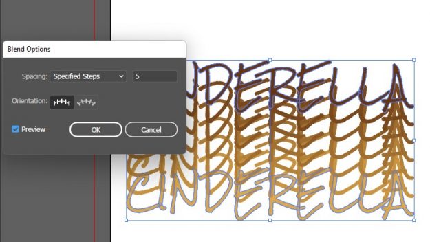 Lesser Known Adobe Illustrator Tools blend tool specified steps